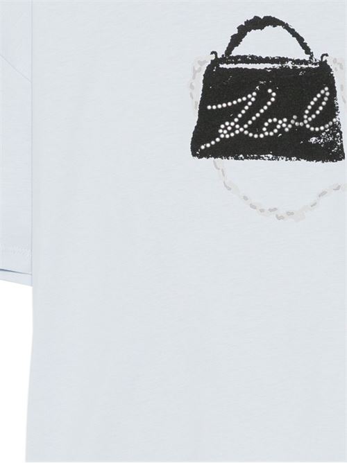 T-shirt donna manica corta con stampa Karl Lagerfeld | B1W170268924